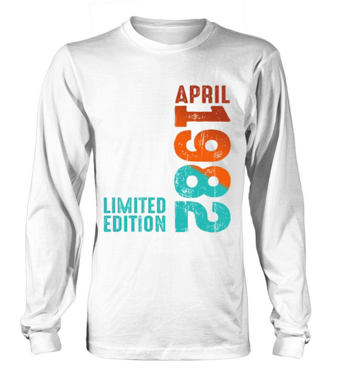 Since April 1982 Year 1982 Retro Vintage 1982 Long sleeved Unisex