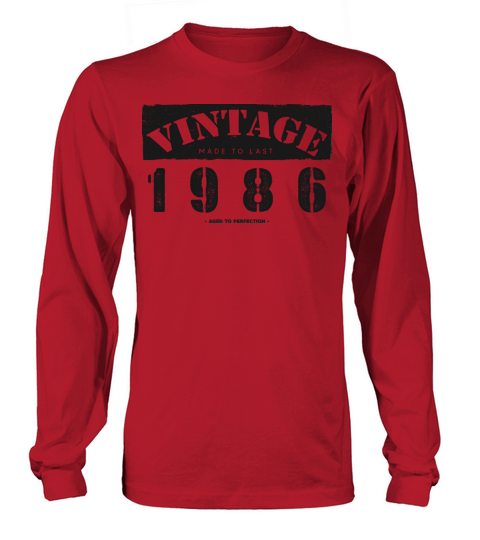 Vintage Classic 1986 37th Birthday - 37 Years Old Long sleeved Unisex
