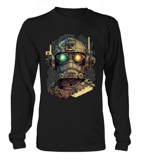 vintage robot Long sleeved Unisex