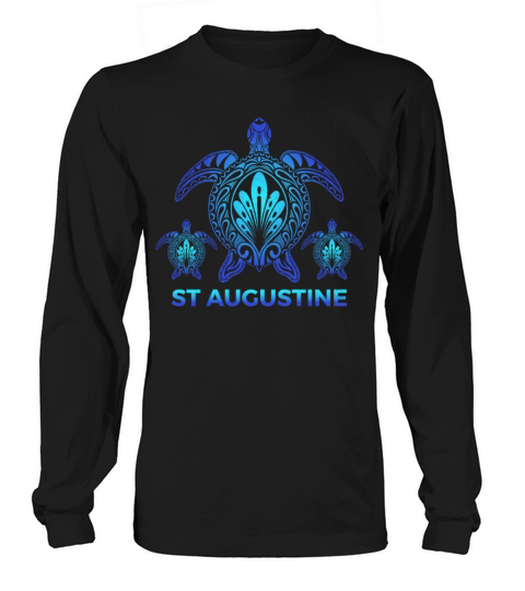 Vintage St Augustine Florida FL Turtle Souvenirs Long sleeved Unisex