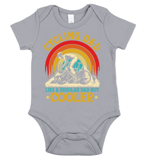 Cycling Dad Like A Regular Dad But Cooler Short Sleeve Baby One-Piece