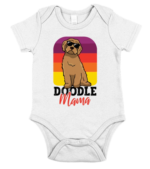 Womens Doodle Mama Labradoodle Goldendoodle Short Sleeve Baby One-Piece