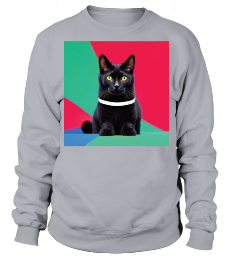 cat daddy black cat vintage eighties style Sweatshirt Unisex