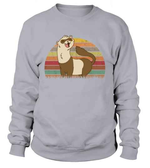 Ferret Retro Weasel Vintage Sweatshirt Unisex