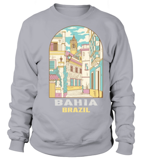 Salvador Bahia Brazil Vintage Landscape Sweatshirt Unisex