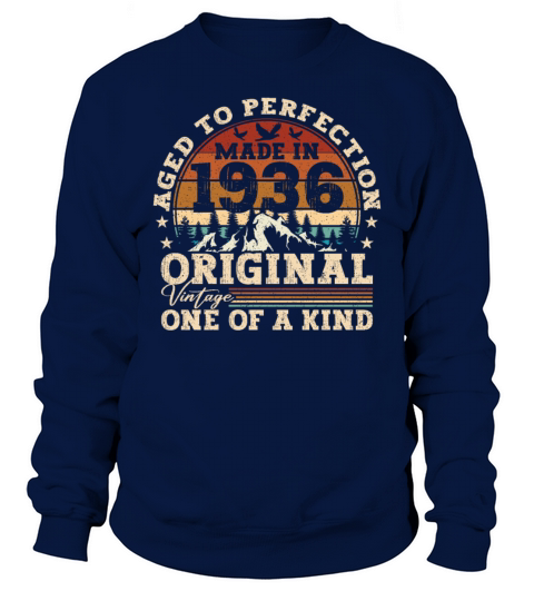 Vintage Birthday Original Gift Idea 1936 Sweatshirt Unisex