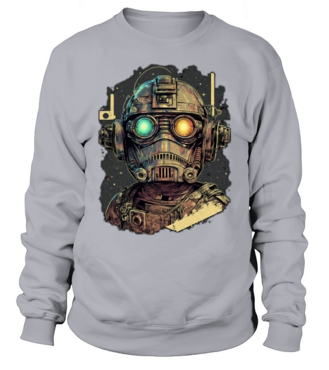 vintage robot Sweatshirt Unisex