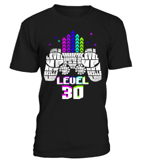 Geek Level 30 Unlocked 1993 30th Birthday Gamer T-Shirt Unisex