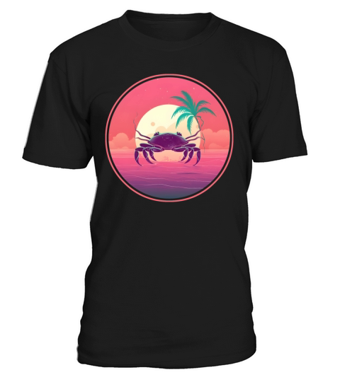 Retro Vintage Crab Lovers Style T-Shirt Unisex