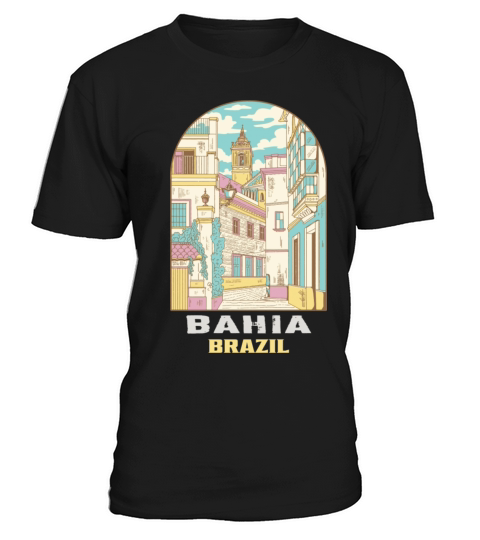Salvador Bahia Brazil Vintage Landscape T-Shirt Unisex