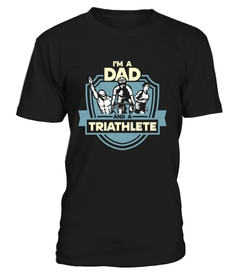 Triathlon Im A Dad And A Swimmer Race Competition T-Shirt Unisex