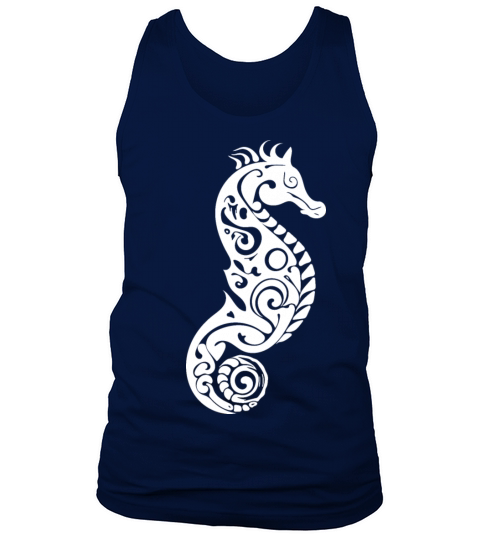 Cute Little Vintage Tattoo Seahorse Tank Top Unisex