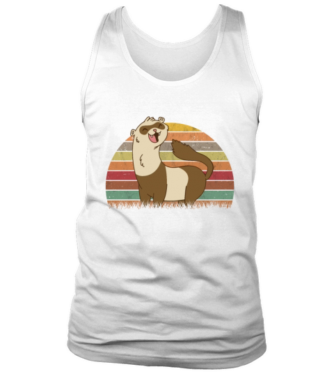 Ferret Retro Weasel Vintage Tank Top Unisex