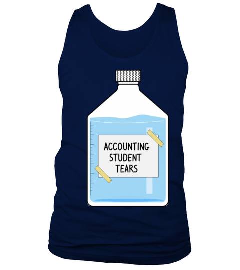 funny accounting student tears Tank Top Unisex