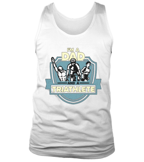 Triathlon Im A Dad And A Swimmer Race Competition Tank Top Unisex