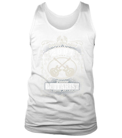 Vintage 2007 Guitarist Birthday Gift Guitar Player Tank Top Unisex