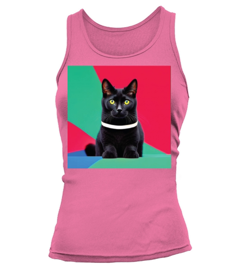 cat daddy black cat vintage eighties style Tank top Woman