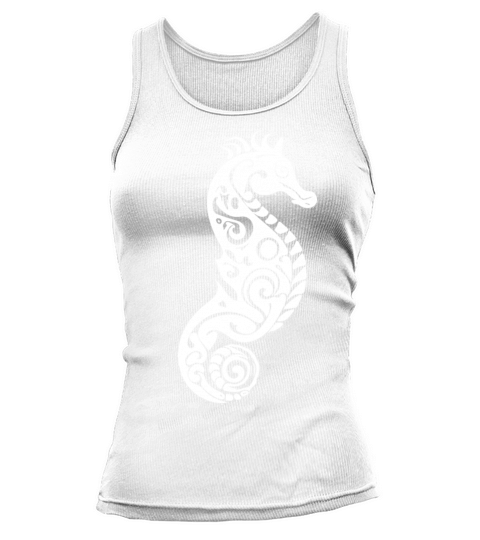 Cute Little Vintage Tattoo Seahorse Tank top Woman