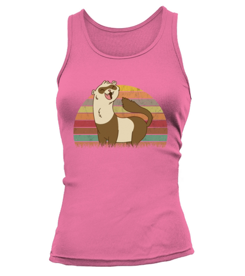 Ferret Retro Weasel Vintage Tank top Woman