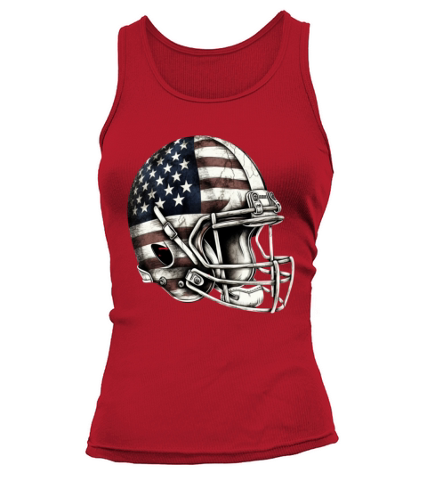 Football USA American Flag Vintage Gift Tank top Woman