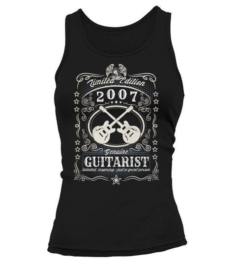 Vintage 2007 Guitarist Birthday Gift Guitar Player Tank top Woman