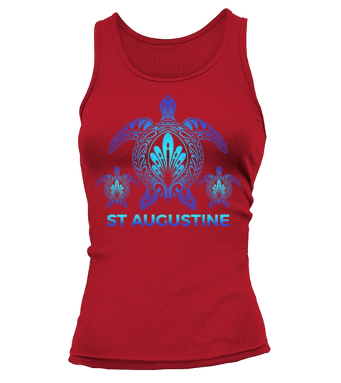 Vintage St Augustine Florida FL Turtle Souvenirs Tank top Woman