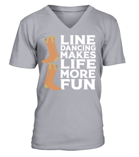 Dance Lover Cowboy Boots Country Line Dancing V-Neck T-shirt