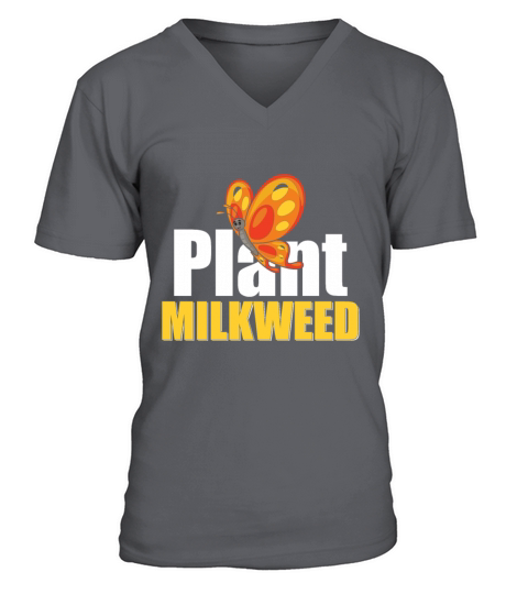 Plant Milkweed Butterfly Lepidopterist V-Neck T-shirt