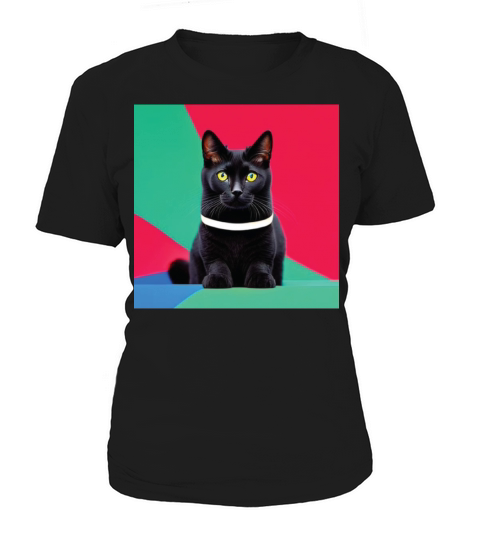 cat daddy black cat vintage eighties style Women's T-Shirt