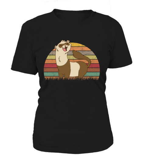 Ferret Retro Weasel Vintage Women's T-Shirt
