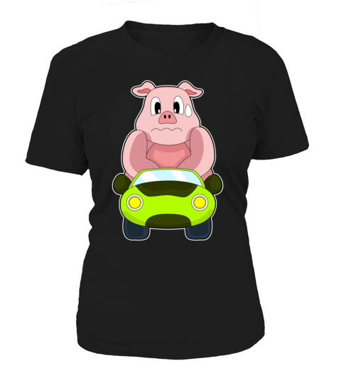 Pig Car Women's T-Shirt