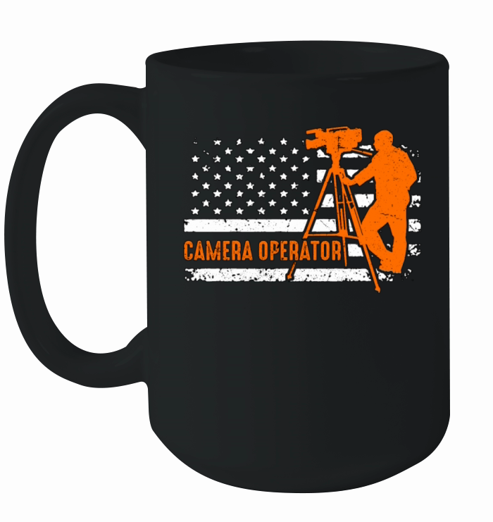 Camera Operator Retro Video Producer Cameraman Ceramic Mug