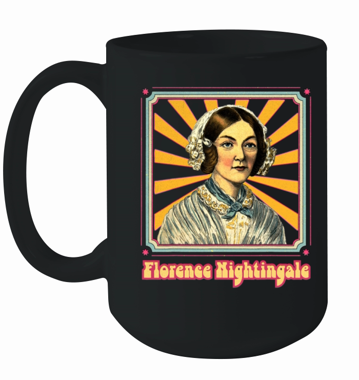 Florence Nightingale Nurse RN Retro Groovy Ceramic Mug