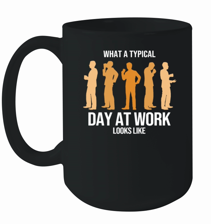 Typical Day At Work Queen Latte Art Barista Coffee Ceramic Mug