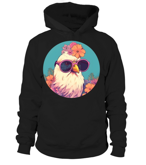 80s 90s Vintage Chicken Style Hoodie Unisex