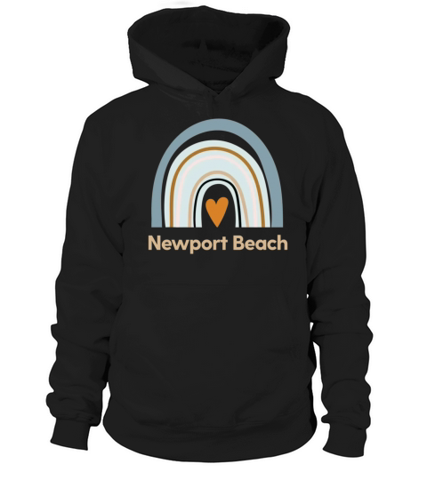 newport beach boho rainbow Hoodie Unisex