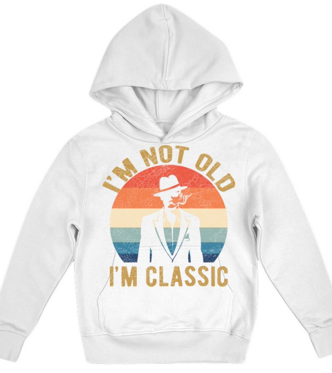 Im Not Old Im Classic Retro Vintage Classic Man Kids Hoodie