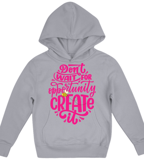 Motivational Quote - Cute Bee Kids Hoodie