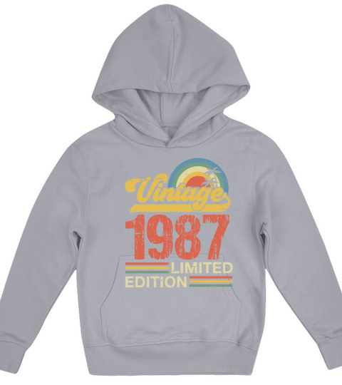 Retro Vintage 1987 Limited Edition Kids Hoodie