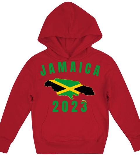 Retro Vintage Jamaica Family Vacation 2023 Kids Hoodie