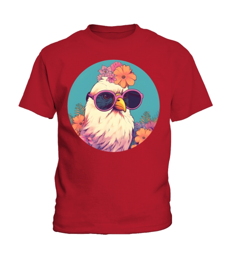 80s 90s Vintage Chicken Style Kids T-Shirt