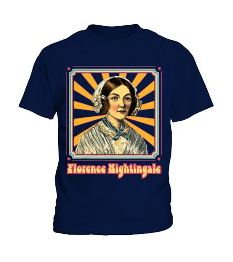 Florence Nightingale Nurse RN Retro Groovy Kids T-Shirt