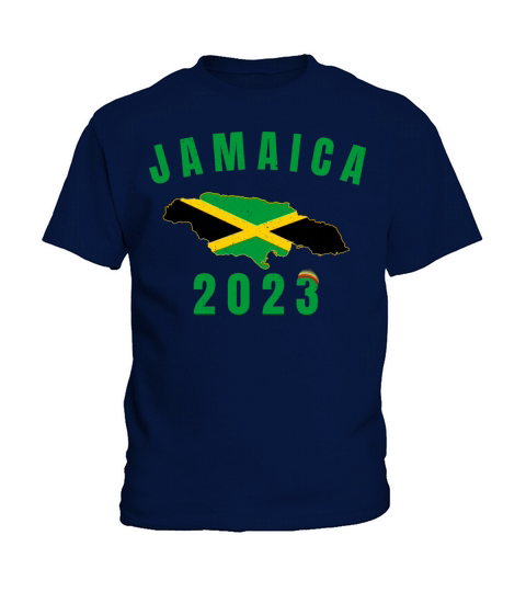 Retro Vintage Jamaica Family Vacation 2023 Kids T-Shirt