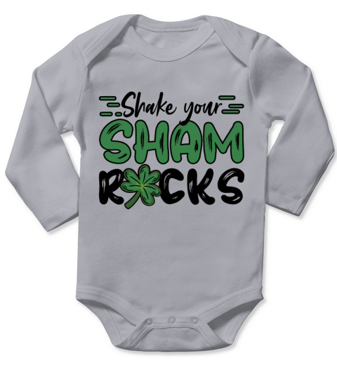 Funny Irish Saint Patricks Day Shake Your Long Sleeve Baby One-Piece