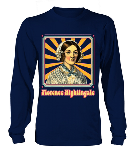 Florence Nightingale Nurse RN Retro Groovy Long sleeved Unisex