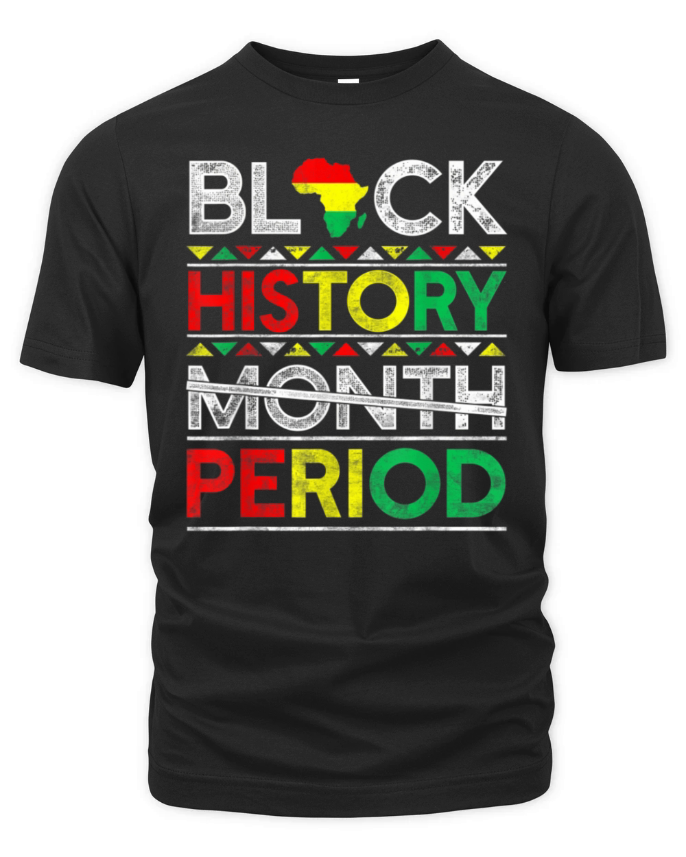 Black History Month Period African American Organic Unisex T-shirt