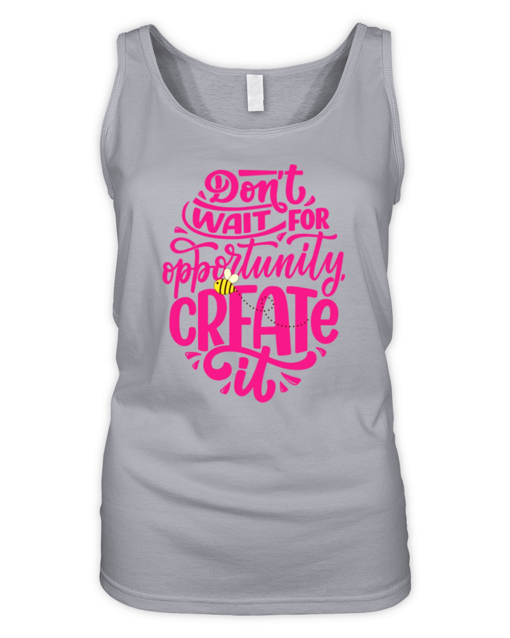Motivational Quote - Cute Bee Organic Women's Tank Top