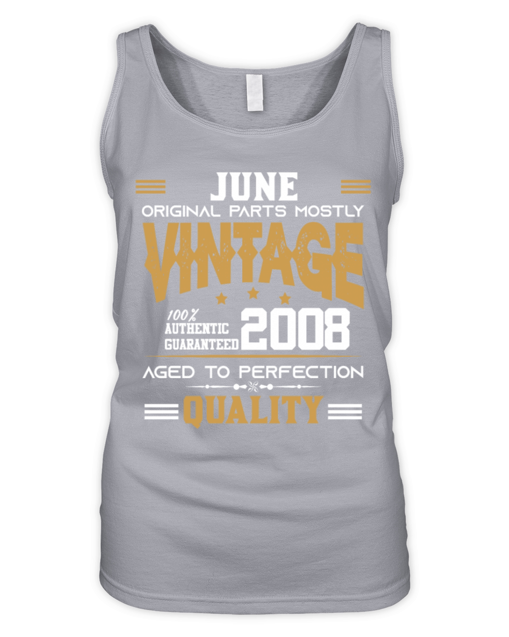 Vintage Aged To Perfection June 2008 Organic Women's Tank Top