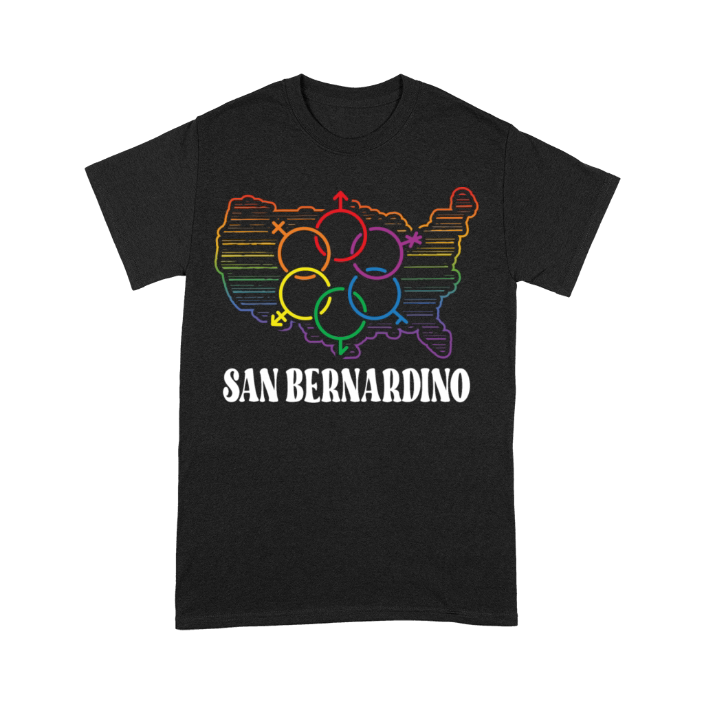 San Bernardino Pride Month Pride Flag LGBT Communi Premium T-shirt
