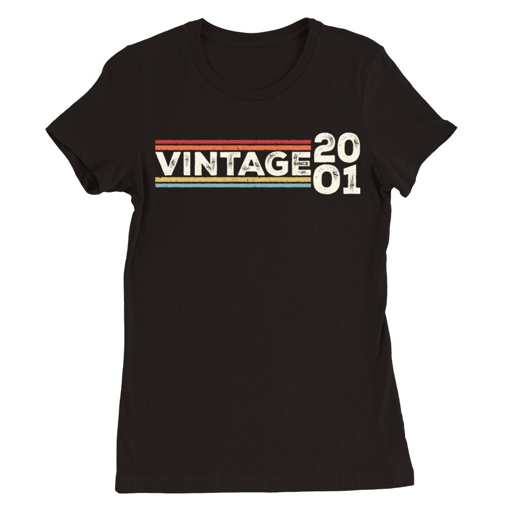 Vintage 2001 Gifts Legend for 22 Years Old - 22nd Premium Womens Crewneck T-shirt